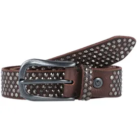 B.belt Zoe Leder schwarz/braun 80 cm