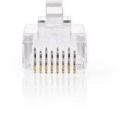 Nedis CCGB89304TP, RJ45, Transparent, PVC, Cat6, U/UTP (UTP), Gold