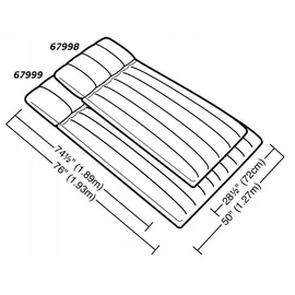 Intex 67998 bunt, 72x189x20 cm