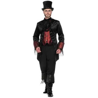 Metamorph Vampir-Kostüm Gothic Gentleman Gehrock schwarz XL