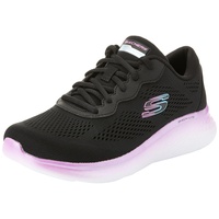 SKECHERS Damen Sneaker Skech-LITE Pro Stunning Steps, Schwarzes Netz, violetter Rand, 39