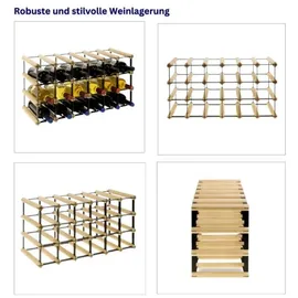 Proregal Weinregal 32,5 x 62,5 x 24,5 cm Natur