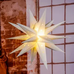 LED Weihnachtsstern Dekostern Leuchtstern Adventsstern Stern Fensterdekoration