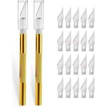 luxuskollektion Cutter 2 Stück Skalpell 20 Ersatzklingen