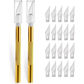 luxuskollektion Cutter 2 Stück Skalpell 20 Ersatzklingen