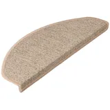 Floordirekt KARAT Stufenmatte Sabang Sisaloptik Gekettelt Beige 19 x 56 cm Halbrund