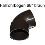 4 Home and Garden Fallrohrbogen 68° DN 60 braun