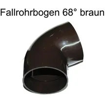 4 Home and Garden Fallrohrbogen 68° DN 60 braun
