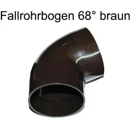 4 Home and Garden Fallrohrbogen 68° DN 60 braun