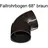 4 Home and Garden Fallrohrbogen 68° DN 60 braun