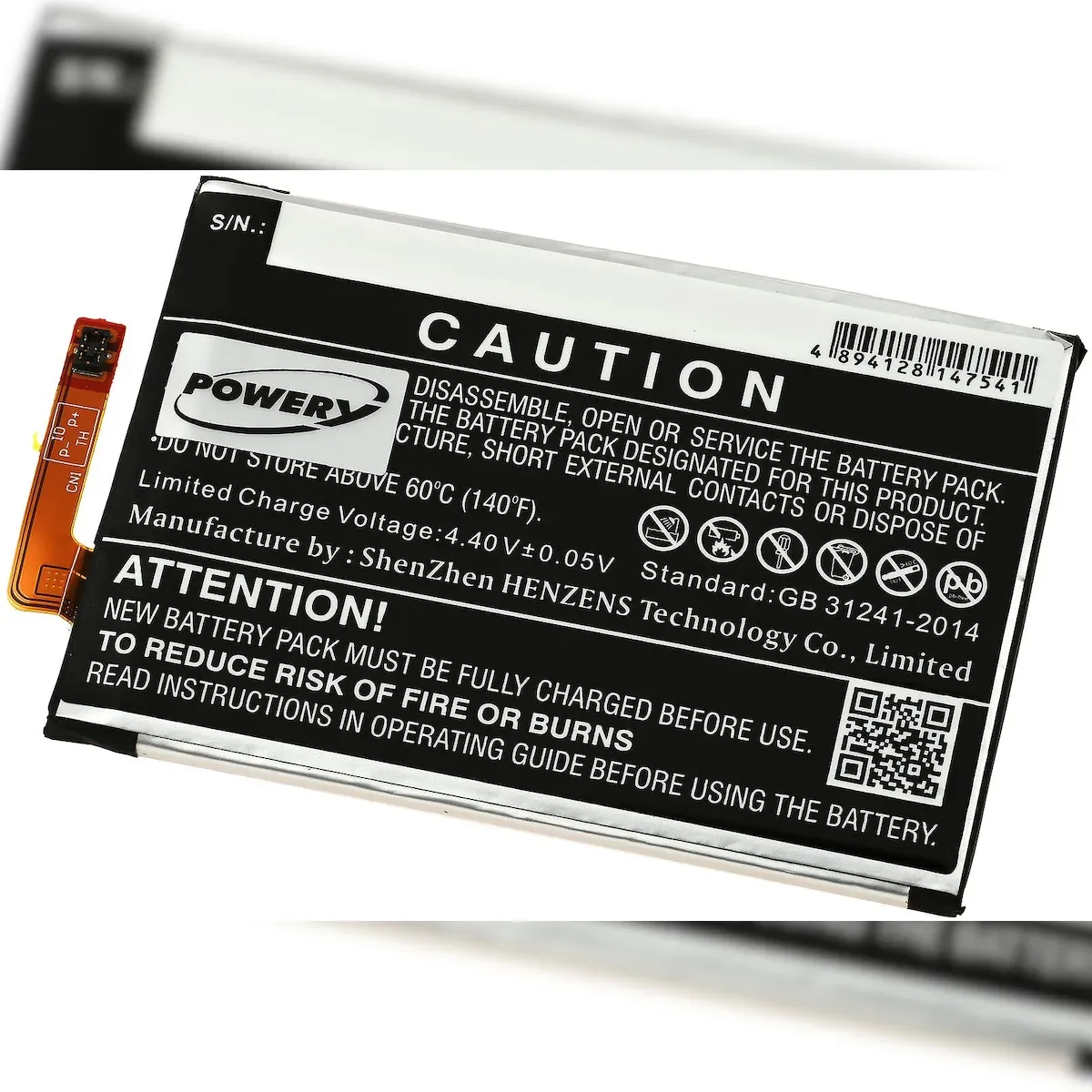 Powery Akku passend für Handy, Smartphone Sony Xperia L2 / Xperia XA2 / Typ LIP1654ERPC u.a.