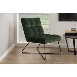 Actona Loungesessel Velours 86 x 62 x 90 cm waldgrün