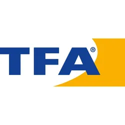TFA Dostmann Wanduhr ( 9000486867 ) Quarzuhr Kunststoff grau Zahlen, analog