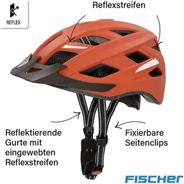 Fischer Fahrradhelm Urban Plus Miami S/M orange matt