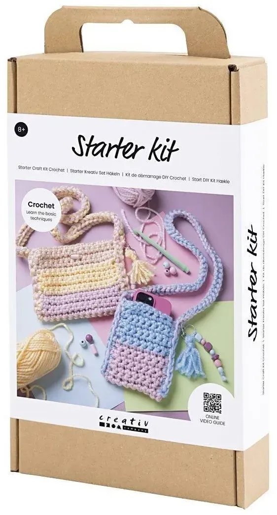 creativ company Starter Kreativ Set Häkeln, Taschen