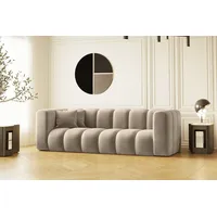 Kaiser Möbel Sofa Couch, Dreisitzer Grand Modular Stoff Salvador und Haga, Bequem, modular, viele Farben beige