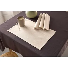 LeGer Home by Lena Gercke Platzset "Liaa", beige (sand), B:30cm L:45cm, Obermaterial: 88% Baumwolle, 12% Leinen, LEGER HOME BY LENA GERCKE, Platzsets, Baumwollqualität mit Leinenanteil, schöne Haptik, Deko, Maße 30x40 cm