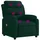 vidaXL Massagesessel mit verstellbarer Rückenlehne Samt 55 x 100 x 73,6 cm Dunkelgrün mit Fernbedienung