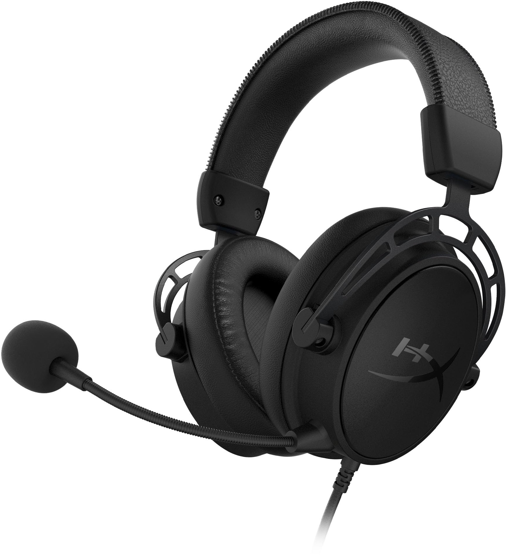 HyperX Cloud Alpha S - Gaming Headset, für PC, PS4, 7.1 Surround Sound, einstellbarer Bass, Dual Chamber Drivers, Chat Mixer, atmungsaktives Kunstleder, Memory-Schaum, Mikrofon, Schwarz