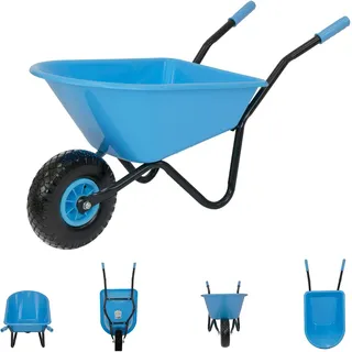 Trutzholm Kinderschubkarre uni 40 kg Traglast 3,6 kg Stahl Kunststoff hellblau