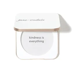 Jane Iredale - Puderdose leer - Weiß/Gold
