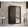 abiks möbel Schwebetürenschrank RIFLO WAVE 120 x 200 x 62 cm Schwarz