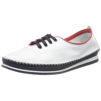 Andrea Conti Damen 1887800 Slipper, Weiss/d.blau/rot, 36 EU