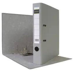 Midori 5 x Akten-Ordner PP A4 50 mm Grau Kunststoff Archiv Büroordner Ringordner