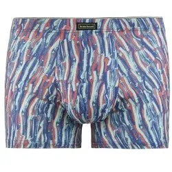 Bruno Dance Short Blau Muster Polyester Medium Herren