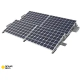 Smartec Flachdach Montagesystem für Solaranlagen mit 4 Modulen 10° Neigung