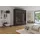 Rauch Kleiderschrank SKAT SHINE 201 x 235 x 61 cm Grau