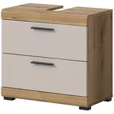 inn.furn Waschbeckenunterschrank 2 Schubladen 60 x 56 cm Beige
