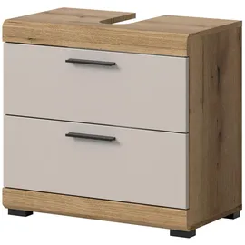 inn.furn Waschbeckenunterschrank 2 Schubladen 60 x 56 cm Beige
