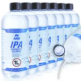 AABCOOLING IPA 1L - 7 Stück Satz - Brennspiritus, Universelles Spiritus, Isopropylalkohol, Fetten, Ölen Waschbenzin, Isopropanol in Einer Großen Flasche, Sehr Effizient Entferner