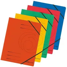 Herlitz Eckspanner A4 farbig sortiert 355g/qm 5 Stück