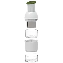 Biesse Zerkleinerer für Obst und Gemüse. Kunststoff, Grün