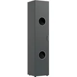 Sconto Wäscheschrank MULTIRAUMKONZEPT ¦ grau ¦ Maße (cm): B: 40 H: 185 T: 40.0