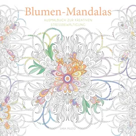 White Star Blumen-Mandalas (Ausmalbuch zur kreativen Stressbewältigung)