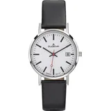 Dugena Herren Uhr 4460339 Moma Leder schwarz