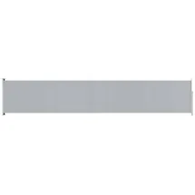 vidaXL Seitenmarkise Ausziehbar 117 x 600 cm Grau Polyester