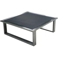 Zebra Technologies Zebra Belvedere Lounge Hocker Rahmen Edelstahl - ohne Polster 73,5 cm x 73,5 cm x 28 cm