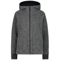CMP WOMAN JACKET FIX HOOD carbone mel. (U905) 40