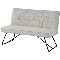 Dubi möbel Sitzbank, Creme, Metall, 140x89x65 cm, Esszimmer, Bänke,