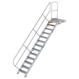 Günzburger Munk, Treppe mit Plattform 45° inkl. einen Handlauf, 600mm Stufenbreite 600 mm 13 Stufen