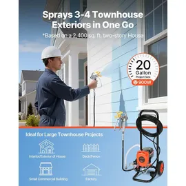 Vevor Airless-Farbspritzgerät Sprühgerät mit Standfuß 900 W 3300 psi