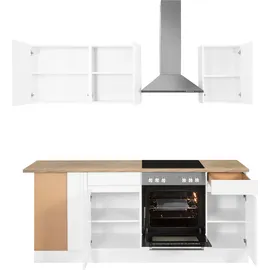 OPTIFIT Winkelküche L-Form 210 x 175 cm weiß