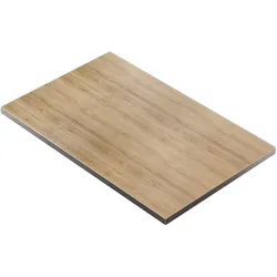 2er-Set Bistro Tischplatte | Eiche | B:T 130 x 80 cm | Gastro Tischplatte