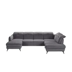 medium Wohnlandschaft inklusive diverser Funktionen Milan , grau