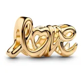Pandora Charm Handgeschriebene Liebe Goldfarben