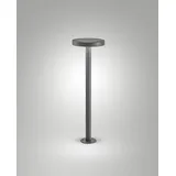 Fabas Luce Pollerleuchte Solar 65 cm grau inkl. Bewegungsmelder